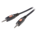 Verbindungskabel 2x3,5mm-Klinke-Stecker Stereo 1,5m Schwarz