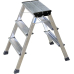 Alu Doppel-Klapp Tritt Alu 2x3 Rolly