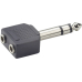 Adapter 2 x Klinke 3,5 mm/1 x Klinke 6,3 mm stereo 2 x Klinke 3,5 mm/1 x Klinke 6,3 mm stereo