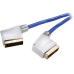 SpeaKa Scart Anschlusskabel SCART-Stecker / SCART-Stecker Blau 1,2 m