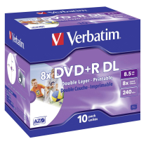 Verbatim DVD+R Dl 8,5GB 8x 10er