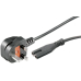 Euro-Netzkabel mit englischem Stecker Euro-Netzkabel mit englischem Stecker