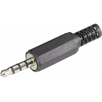 BKL Electronic Klinkenstecker 3,5mm 4-polig Gerade Ausf