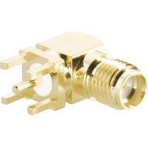 BKL Electronic SMA Einbaubuchse 90&deg; 50 Ohm Vergoldet