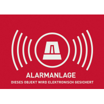 ABUS Aufkleber Alarmanlage 148x105mm