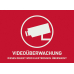 Aufkleber Videoüberwachung 74x53mm