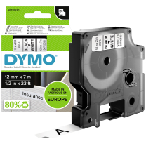 Dymo Band 12mm Sw/Weiss