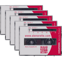 Grundig Steno-Cassette 30 5er-Set