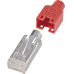 Hirose Cat5e RJ45 Stecker, Rot 10er Hirose Cat5e RJ45 Stecker, Rot 10er