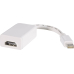 Monitoradapter Mini DisplayPort-Stecker/HDMI-Kupplung 7cm Weiß