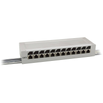 Mini Patchpannel Cat 6 Hutschiene 12port