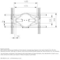 TV-Wandhalterung FULLMOTION, 5 Sterne, XL, Wei�
