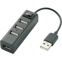 Conrad 4 Port USB 2.0 Hub Slim Schaltbar