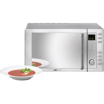 Clatronic MWG775H Kombi-Microwelle 253126 Edelstahl 800 Watt Mik