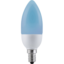 Paulmann Energiesparlampe 5W E14, Kerze Blau