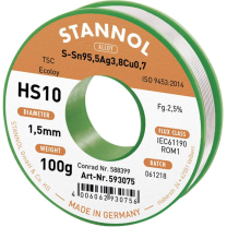 L�tdraht HS10 Sn95,5Ag3,8Cu0,7 bleifrei � 1,5mm 100g