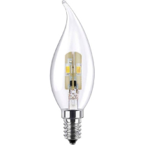 LED Kerze Windsto&szlig; Klar E14 3w