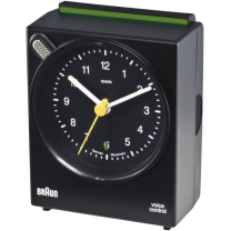 Braun Quarz-Wecker Voice Control Schwarz