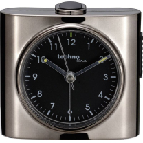 Techno Line Quarz-Wecker Geneva Sx Gun Metallic