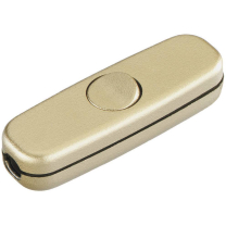 interB&auml;r Schnur-Zwischenschalter 3 (2) A, Gold