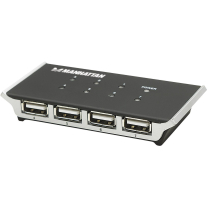 Manhattan 7port USB 2.0 Hub mit Netzteil