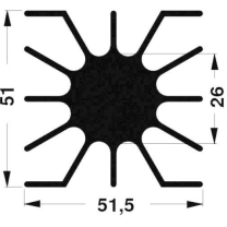 Fischer Elektronik Led-K&uuml;hlk&ouml;rper Sk 46 10 Me