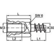 Bopla Distanzbolzen Ak 30x7/Im3/10