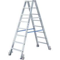 Krause Alu Stufen-Dopp Leiter, 2x8 Stufen Fahrb