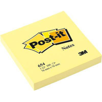3m Post-It Notes 654 Gelb