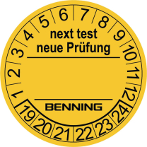 Benning Pr&uuml;fplaketten (300 St) (09 - 14)