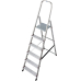 Krause 000736 Stufen-Stehleiter Aluminium max. Arbeitshöhe 3.20 m