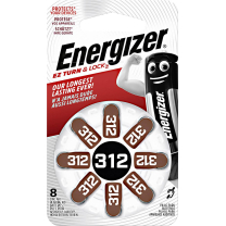 Energizer H&ouml;rger&auml;tebatterien Za312, 8er