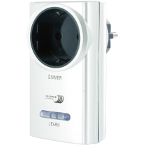 Home Easy Funk-Steckdose Ein/Aus mit Dimmer Silber