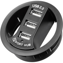 3 Port Usb-Hub Einbauhub 60mm