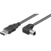 USB 2.0 Anschluss-Kabel Gewinkelt 3m Sw USB 2.0 Anschluss-Kabel Gewinkelt 3m Sw