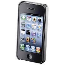 Momo Carbon-Cover f&uuml;r iPhone 4, Schwarz
