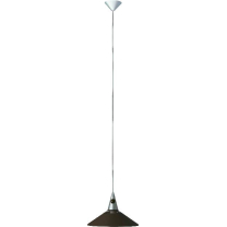 Brilliant Pendelleuchte Chris, Silber-Braun