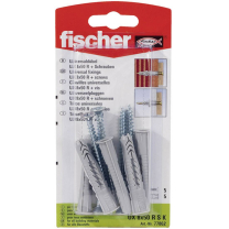Fischer Universald&uuml;bel Ux 8x50 R S K + Schrauben