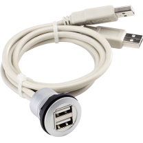 Schlegel Usb-Einbaubuchse 2-Fach Mit 60 Cm Kabel
