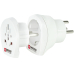 Skross 1.500214 Reise-Adapterstecker Reiseadapter Dänemark/ Schutzkontakt Weiß