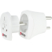 Skross 1.500215 Reise-Adapterstecker Reiseadapter Indien/ Schutzkontakt Weiß