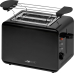 Clatronic TA 3335 2 Scheiben Toastautomat, Toaster schwarz