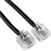 ISDN-Anschlusskabel mit kurzen Modularsteckern 2xRJ45 (8p4c), Länge 3m, vergoldete Kontakte