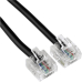 ISDN-Anschlusskabel mit kurzen Modularsteckern 2xRJ45 (8p4c), Länge 1,5m, vergoldete Kontakte
