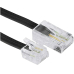 Hama Modular-Stecker 8p4c - Modular-Stecker 6p4c, 3m, Schwarz