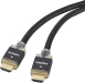 HDMI Anschlusskabel mit LED [1x HDMI-Stecker - 1x HDMI-Stecker] 1 m Schwarz SpeaKa Professional