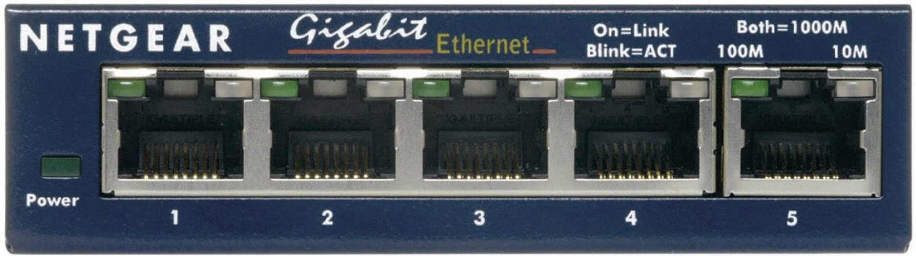 commutateur gigabit de netgear installation de 5 ports gs605